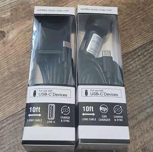 Wireless Gear 10ft USB-C Chargers